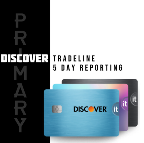 Discover Tradeline $15,000 Credit Line