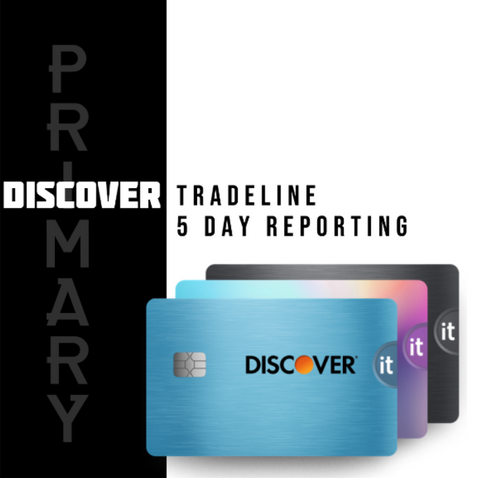Discover Tradeline $50,000 Credit Line