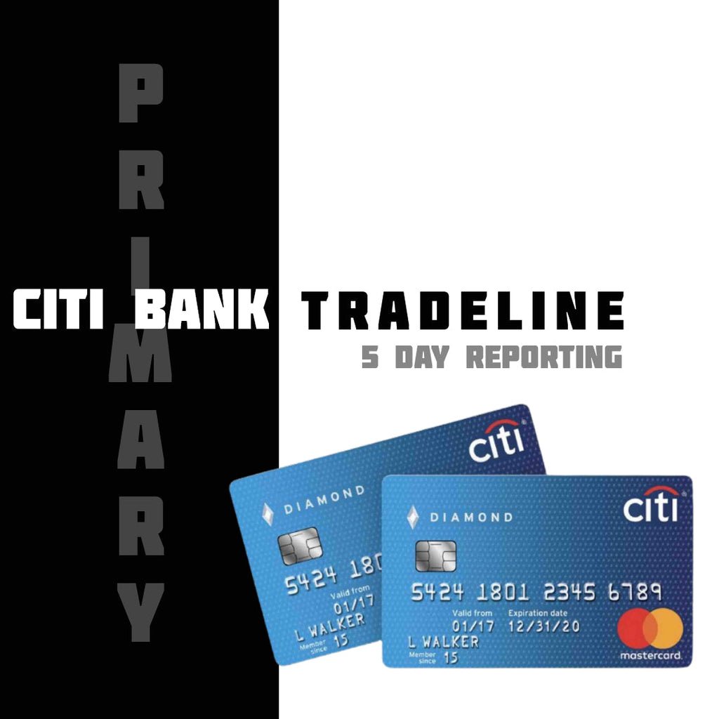 Citi Bank Tradeline $40,000 Credit Line