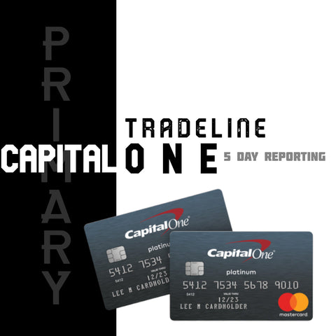 Capital One Tradeline $10,000 Credit Line