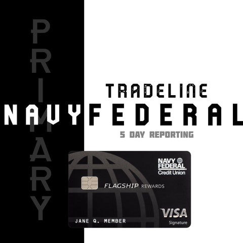 Navy Federal Tradeline $40,000 Credit Line