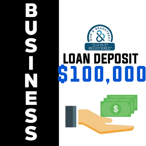 Business Loan Deposit $100,000 (Primary Account)